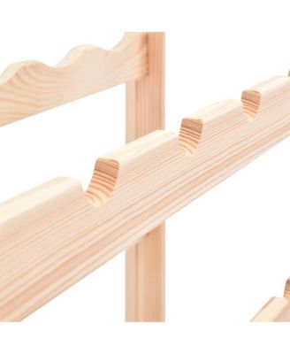 Wine Rack for 77 Bottles Pinewood