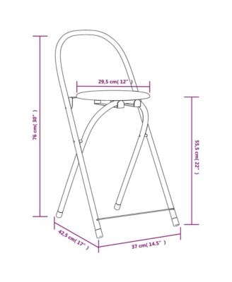 Dining Set Black and silver MDF and powder-coated iron Compact