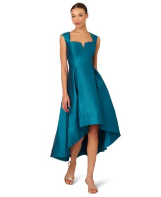 Adrianna Papell - Women's Solid Mikado High-Low Dress