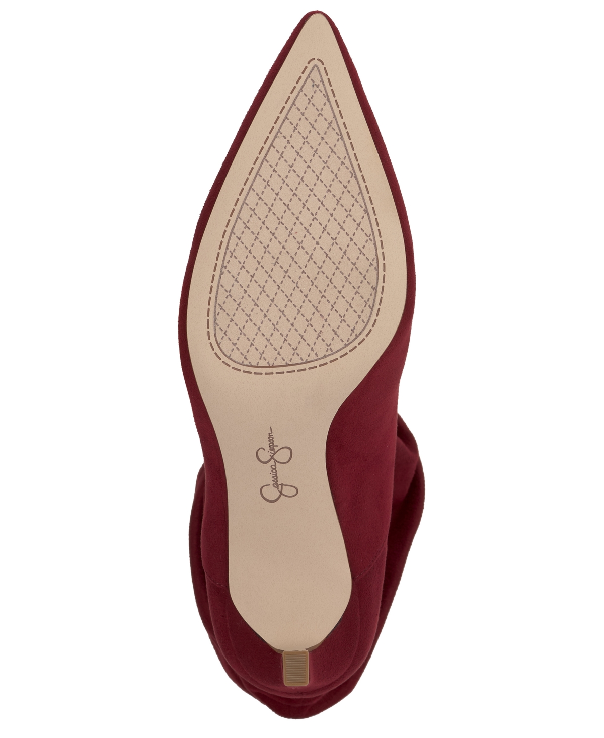 Jessica Simpson Women's Elisti Slouchy Pointed-toe Dress Booties In Burgundy