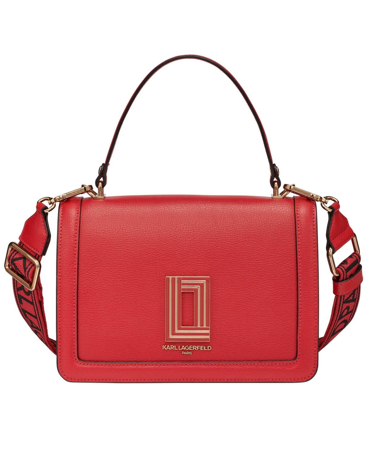 Karl Lagerfeld Simone Flap Crossbody In Red