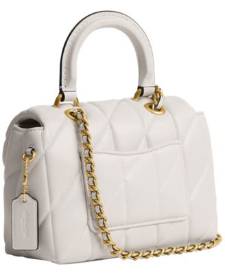 Quilted Tabby Mini Leather Top Handle Bag