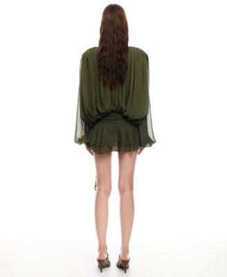 Women's Elements Back Button Mini Dress