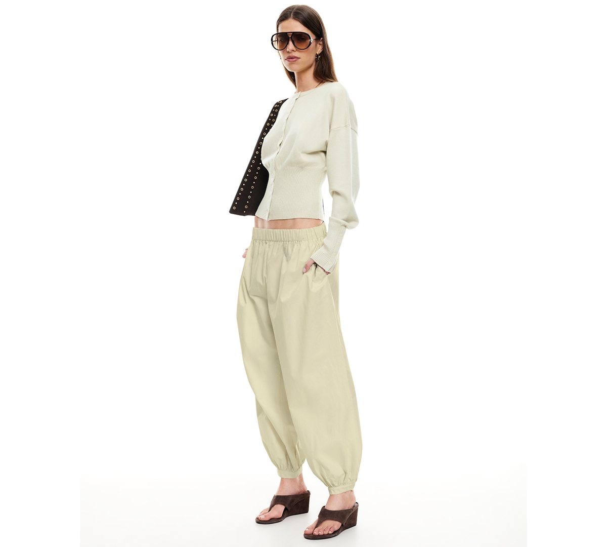 Lioness Women's Wilderness Low-rise Pull-on Pants In Neutral