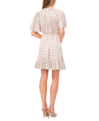 Women's Waist Tie Raglan Skater Dress