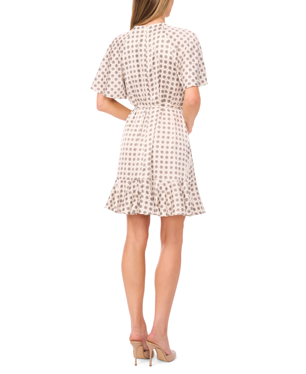 CeCe Women's Waist Tie Raglan Skater Dress