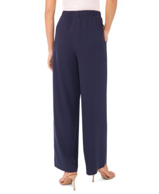 Women's Straight Leg Contrast Tie Pants
