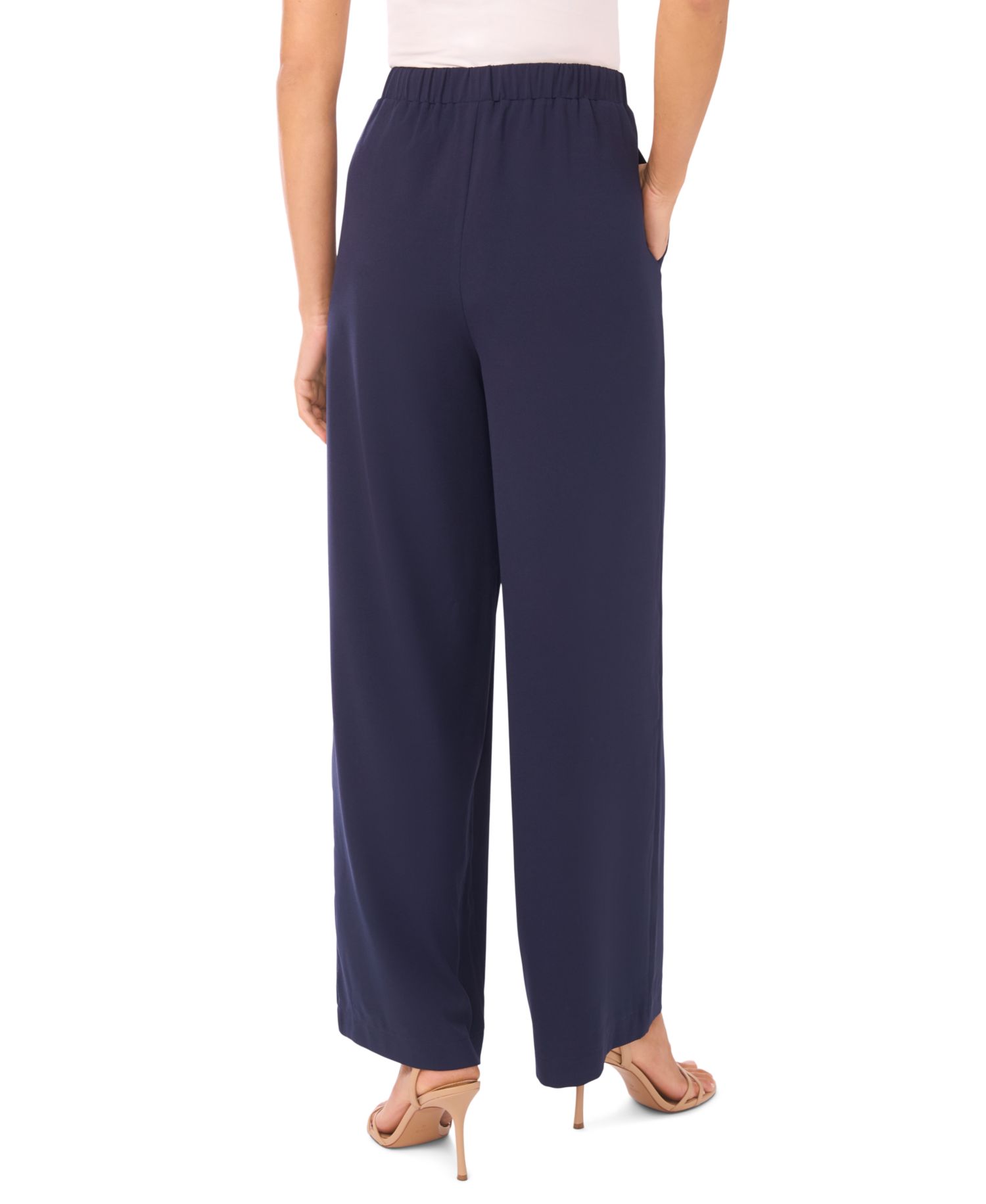 Women's Straight Leg Contrast Tie Pants