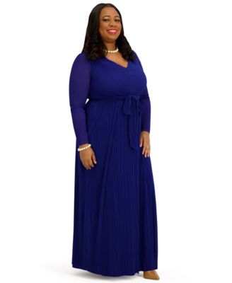 Women's V-Neck Long-Sleeve Dress