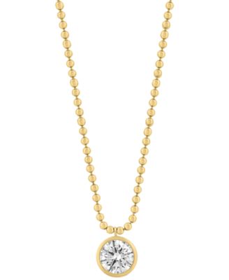 Certified Lab Grown Diamond Necklace (2 ct. t.w.) in 14k Yellow Gold