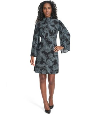 Women's Printed A-Line Shift Dress