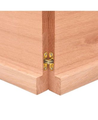 Wall Shelf Light brown Solid oak wood Large Foldable Wall Shelf