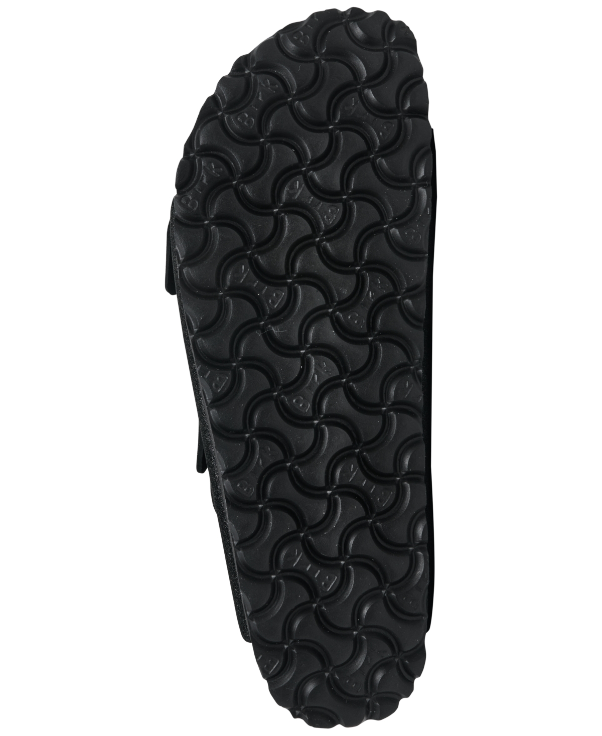 Birkenstock Women's Arizona Soft Footbed Suede Leather Sandals From Finish Line In Black