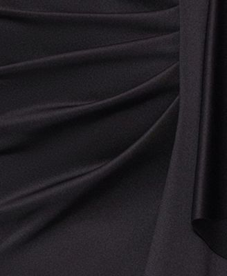 Women's One-Shoulder Side Ruffle Long Dress