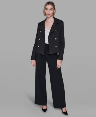 Women's Collared Double-Breasted Jacket
