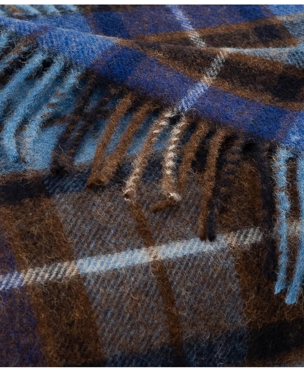 Prince Of Scots Highland Tweeds Shetland Lambswool Throw, 55 " X 72"