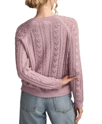 Women's Pointelle Crewneck Sweater