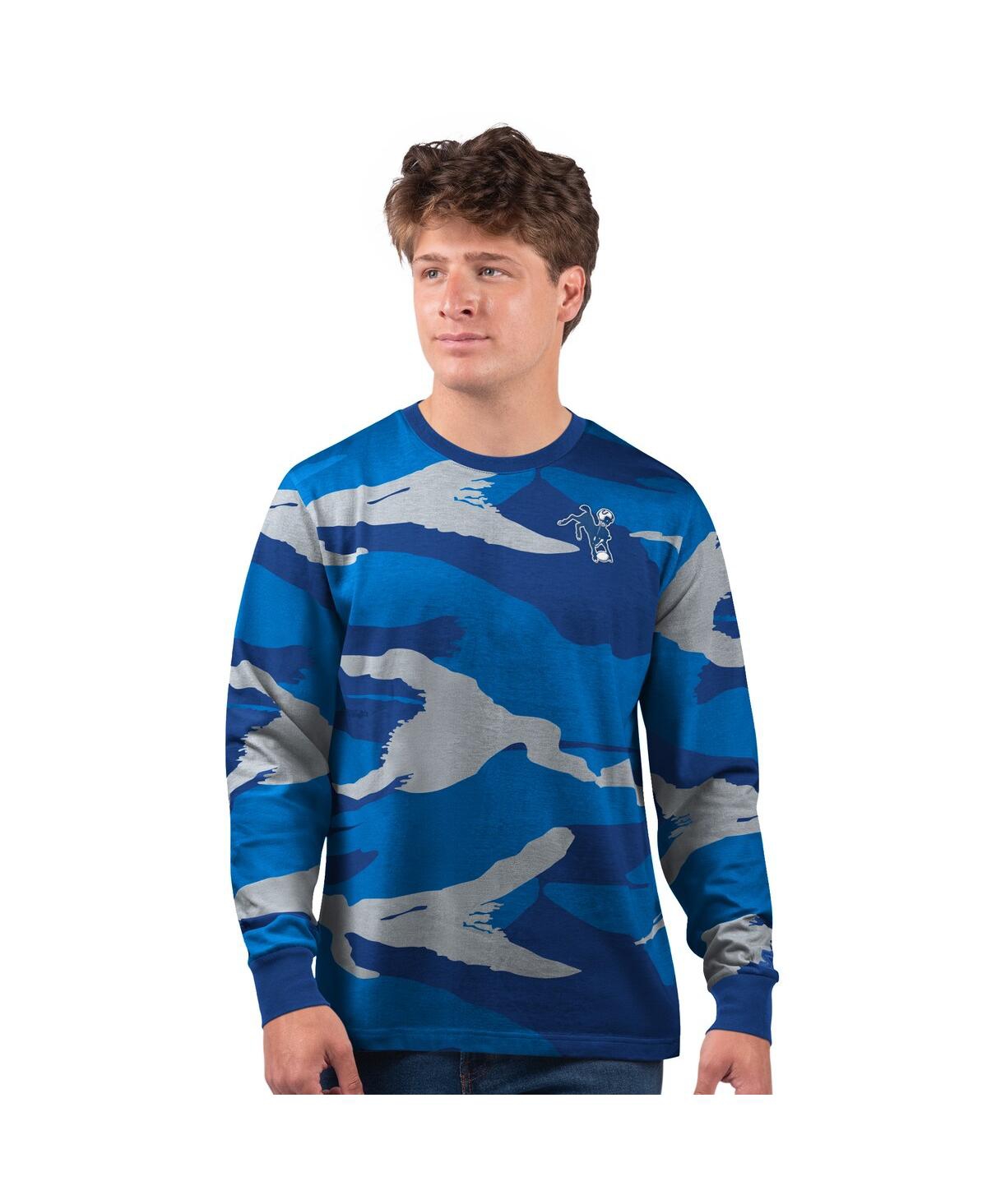 Starter Men's Royal Indianapolis Colts Thursday Night Gridiron Vintage Logo Long Sleeve T-Shirt - Royal