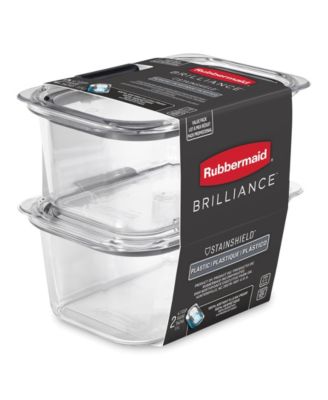 Rubbermaid - Brilliance 4.7-Cup Food Storage Container, 2-Pack