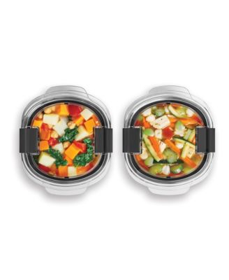 Brilliance 2-Pack 3.47-Cup Round Leak Proof Food Storage Containers