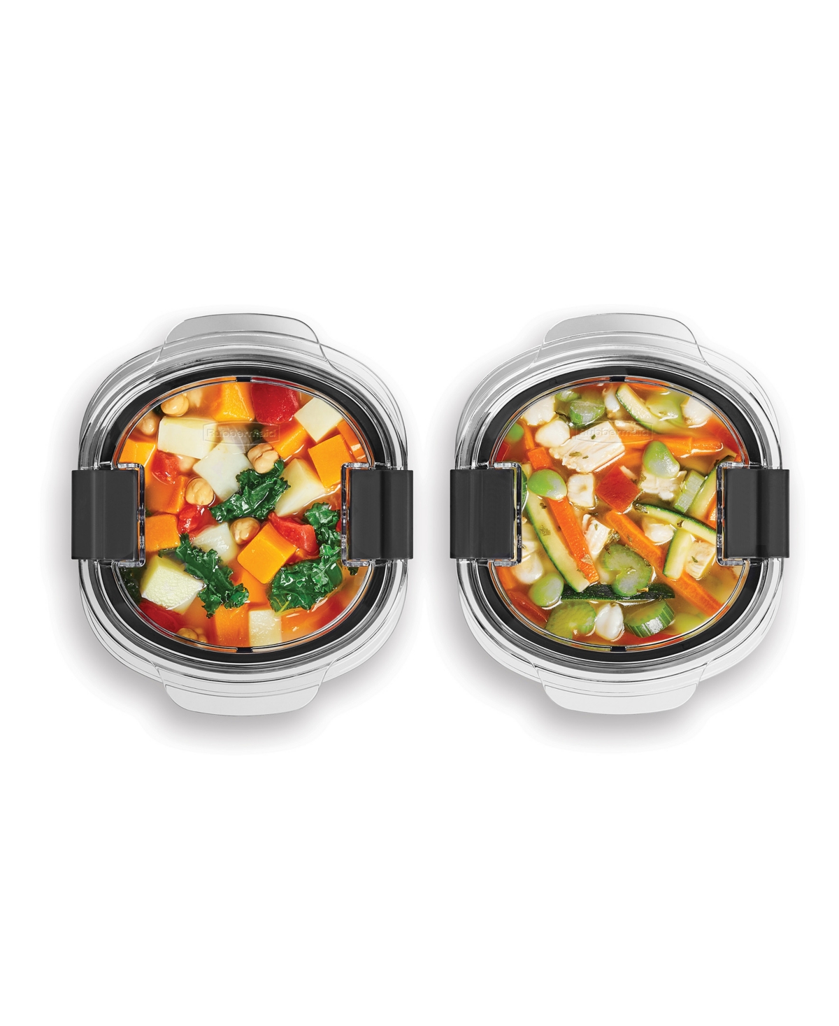 Rubbermaid Brilliance 3.47-cup Round Leak Proof Food Storage Containers, 2-pack In Transparent