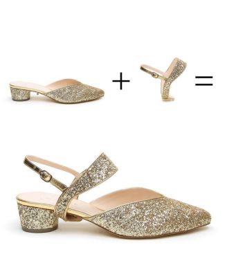 Women's Gatsby Glitter Elsie Customizable V Slide