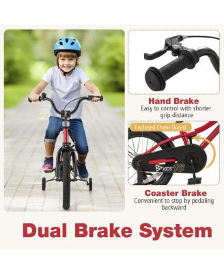 12 Inch Kids Bike Adjustable Bicycle with Reflectors and Bell for 3-8 Years Old