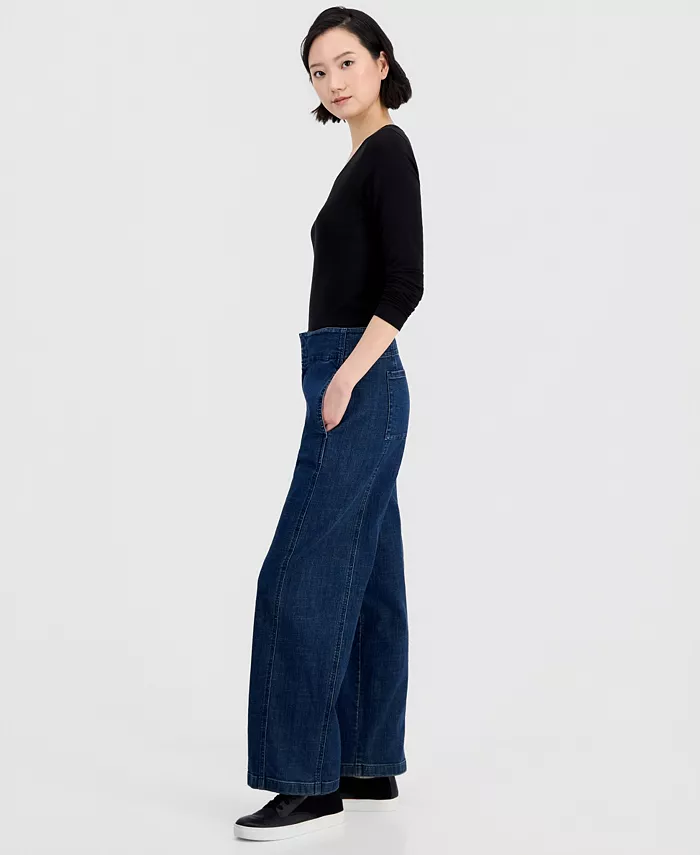 Petite High-Rise Wide-Leg Jeans - thumbnail 3
