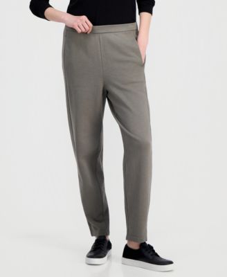 Women's Garment-Dyed Slouchy Terry Ankle Pants, Regular And Plus Size