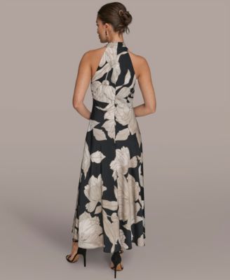 Women's Floral Print A-Line Long Dress