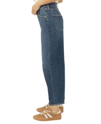 Women's High Rise Barrel Leg Jeans