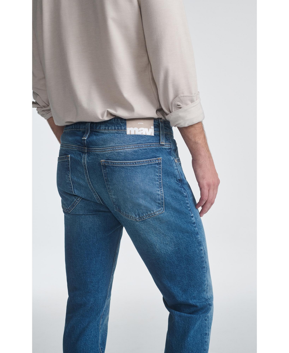 Mavi Jeans Men's Jake Slim Leg Indigo Brushed Classic Blue