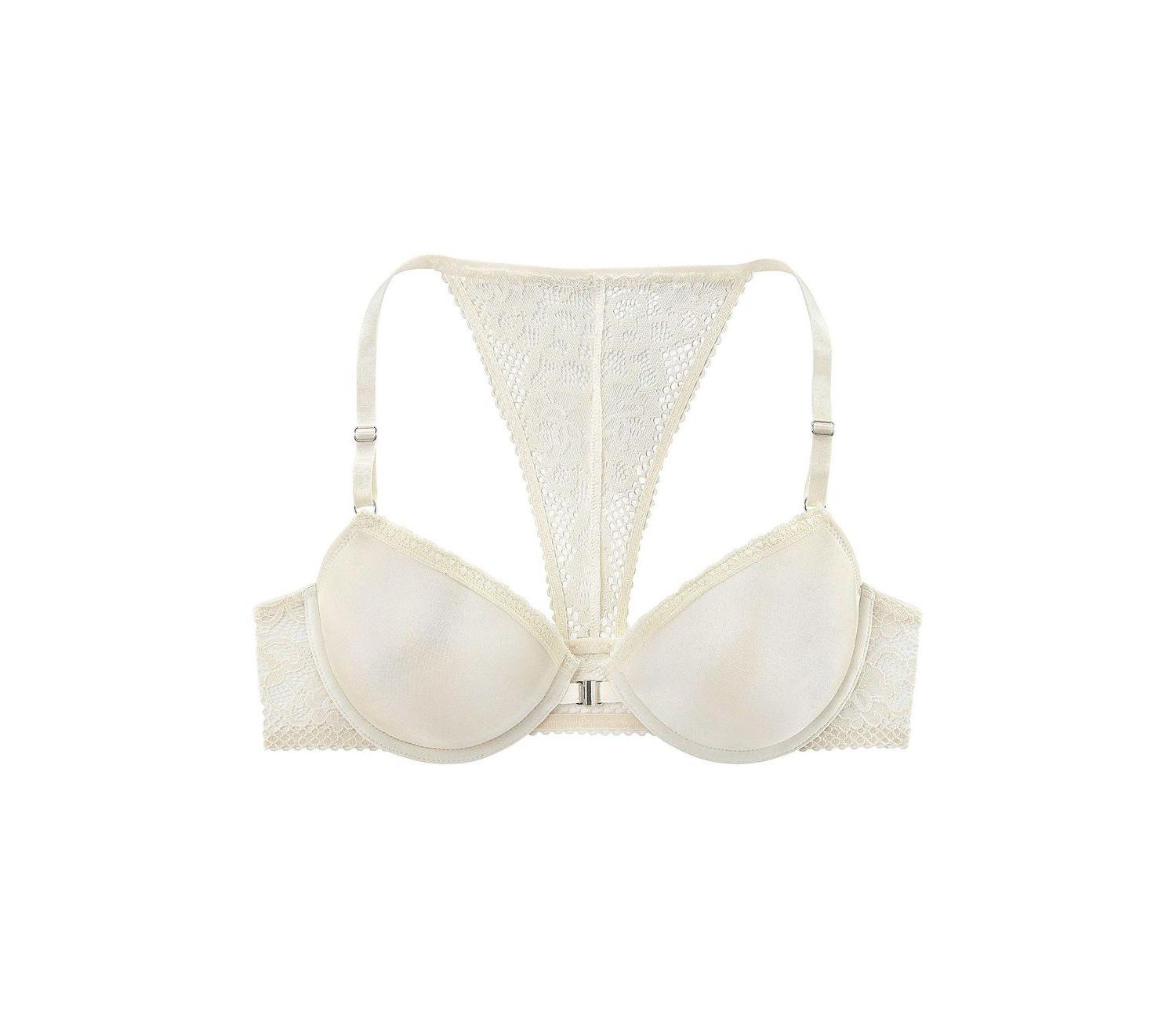 Women's Lace Back Underwire Everyday Comfort T-Shirt Bra