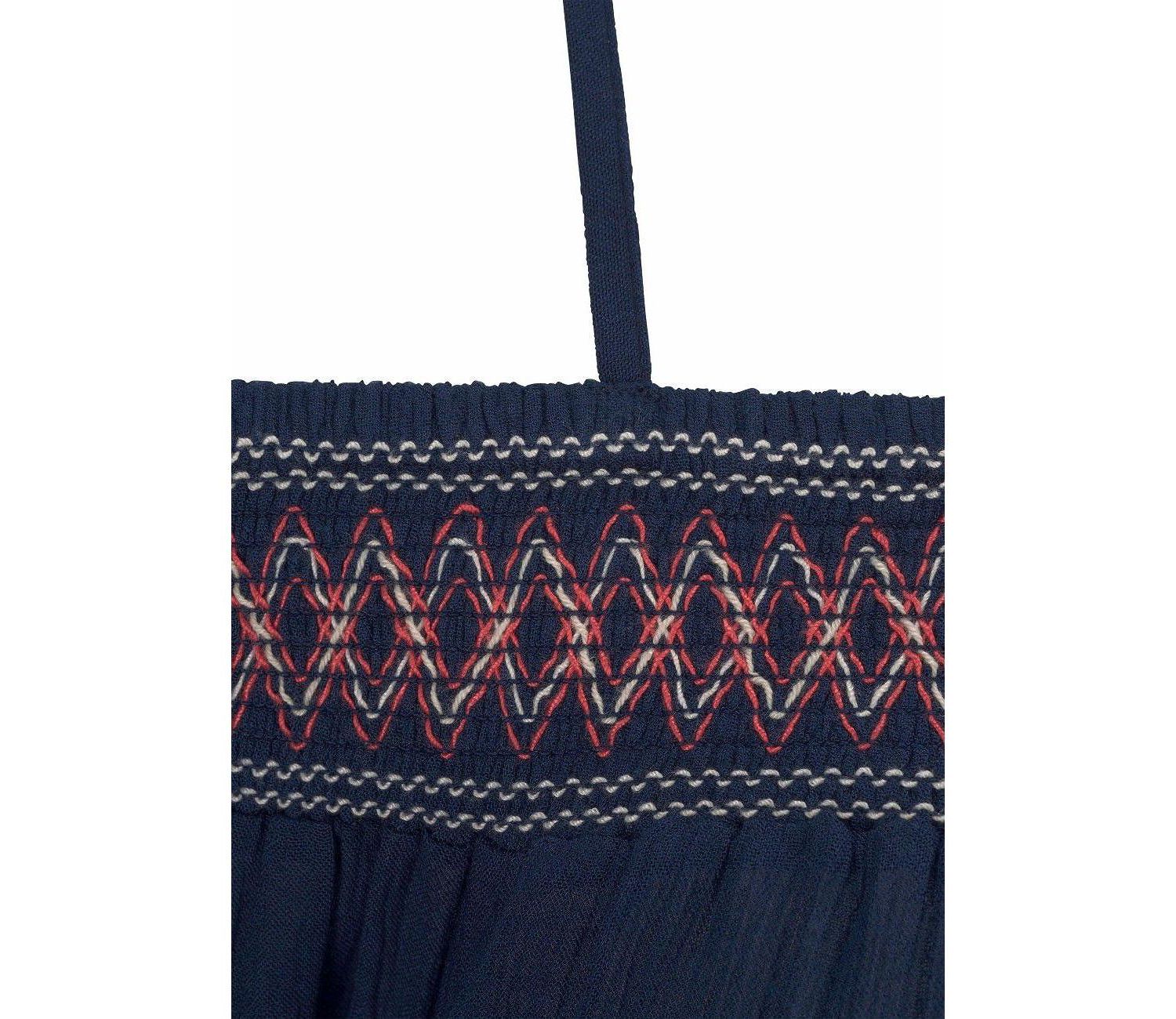 Women's Viscose Embroidered Cold Shoulder Short Dress