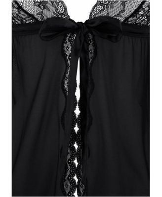 Women's Tie Front Lace Babydoll