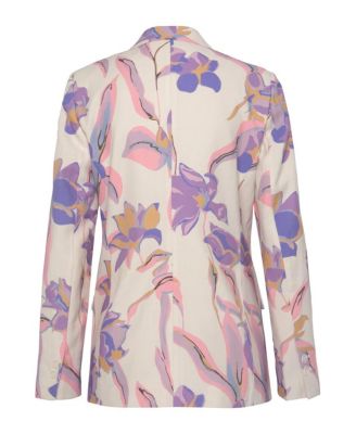 Women's Floral Print Blazer