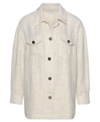 Women's Boucle Shirt Jacket