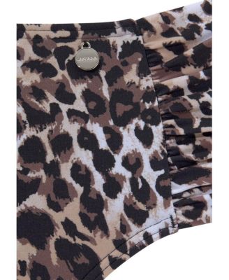 Women's Print Mid Rise Bikini Swimsuit Bottom