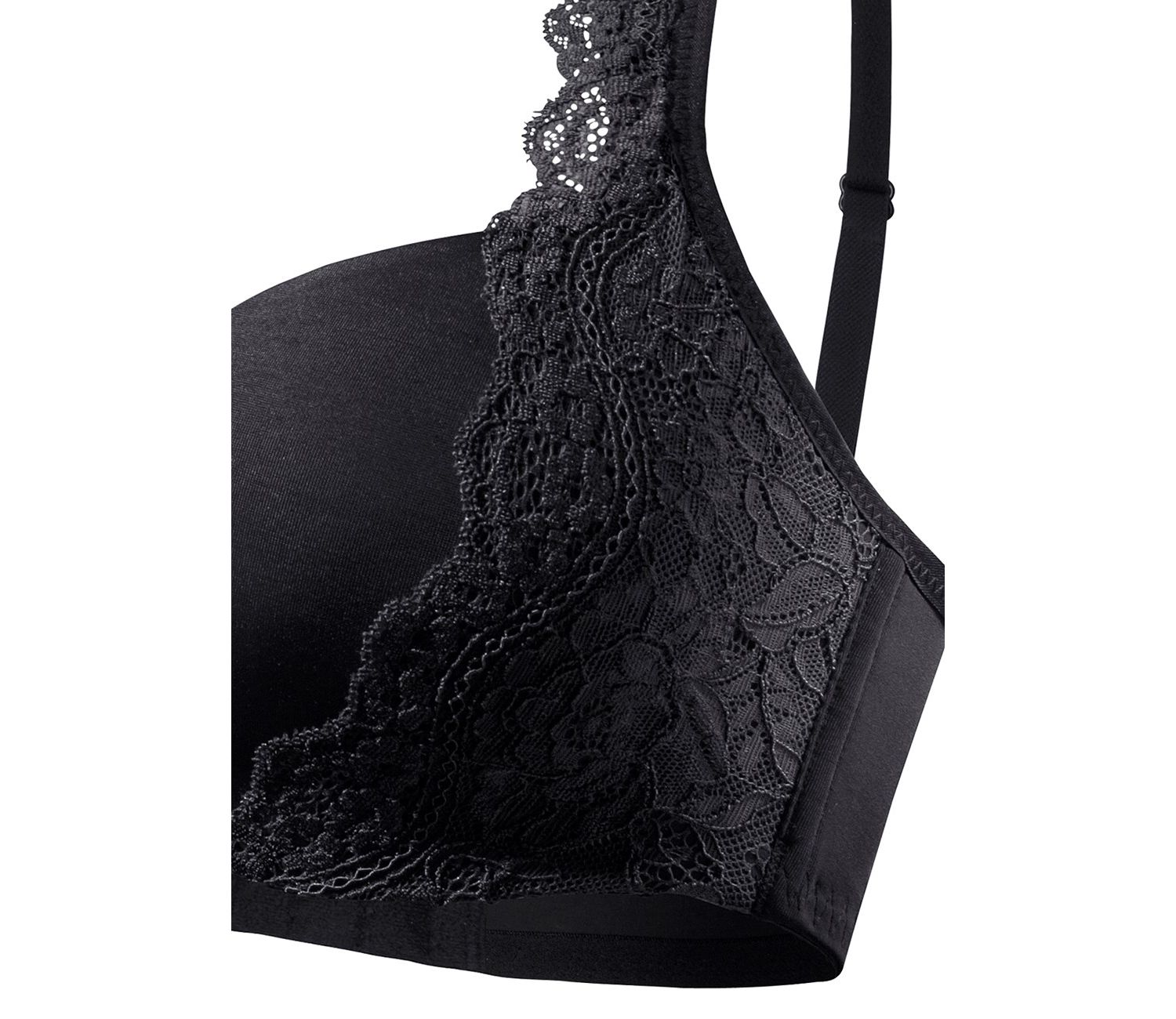 Women's Lace Detail Seamless Underwire T-Shirt Bra