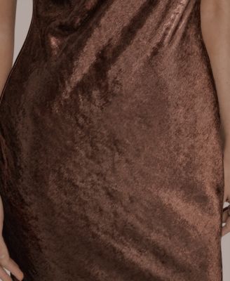 Women's Sleeveless Mock Neck Gown