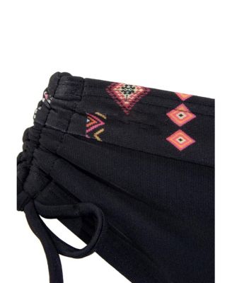 Women's Side Tie Mid Rise Bikini Swimsuit Bottom