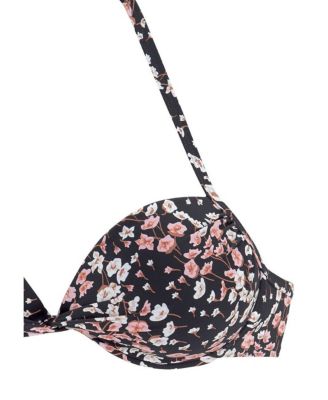 Women's Floral Push Up Bikini Swimsuit Top Bra Sizing