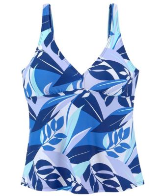 Women's Tropical Print Underwire Tankini Swimsuit Top