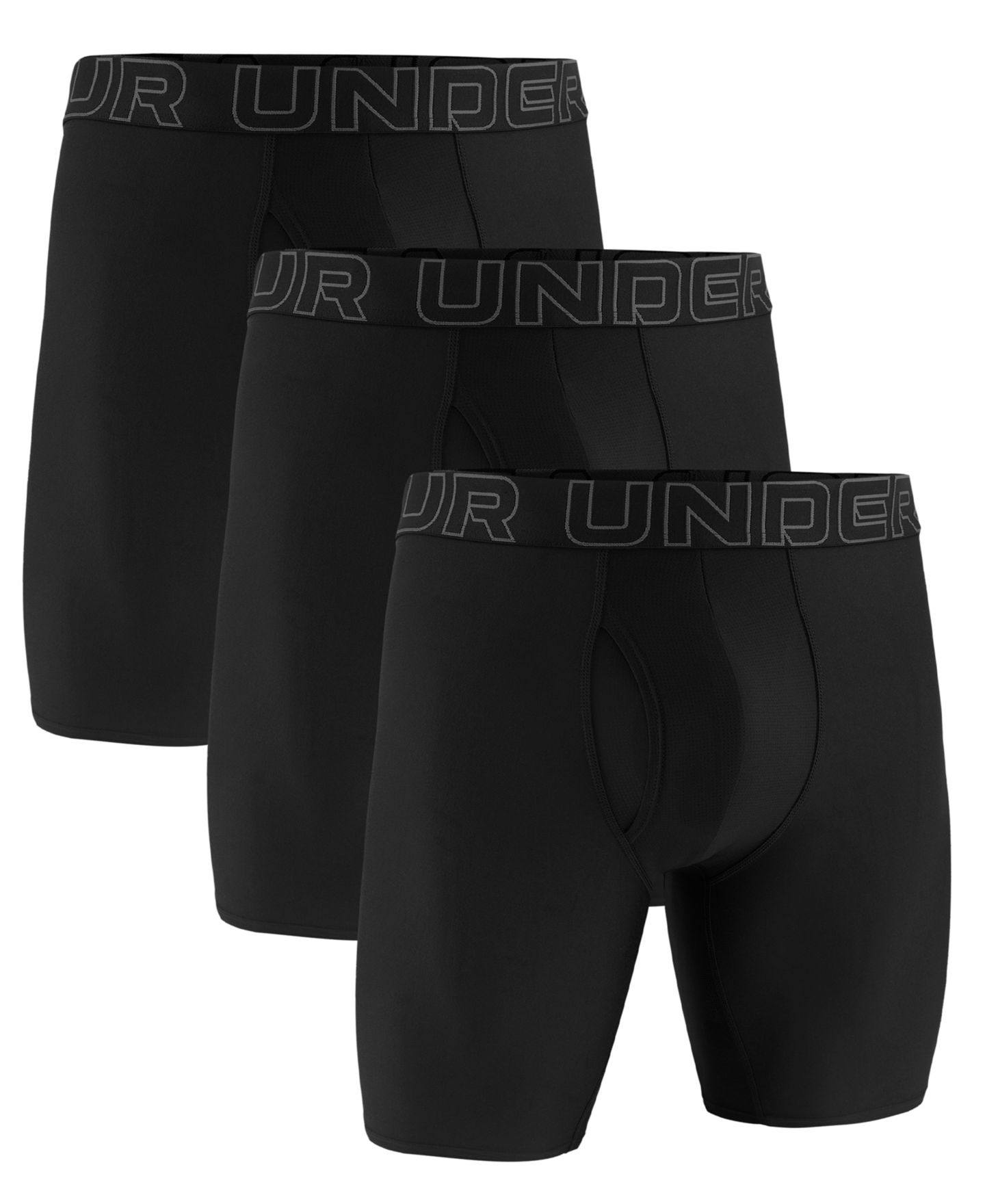 Трусы Tech для мужчин, 3 шт. — Under Armour, цвет: Чёрный — фото 2