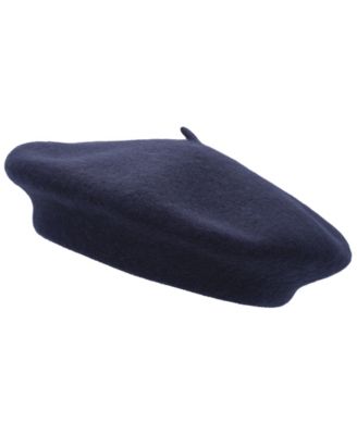 Women's Classic Wool Beret Hat with Script Logo