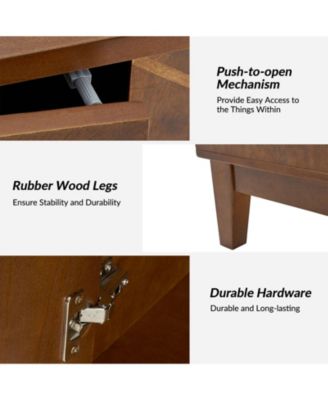 Abraham Mid-century 60" Solid Wooden Legs Sideboard