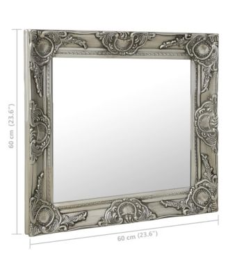 Wall Mirror Silver Wood, glass, engineered wood 23.6 x 23.6 in