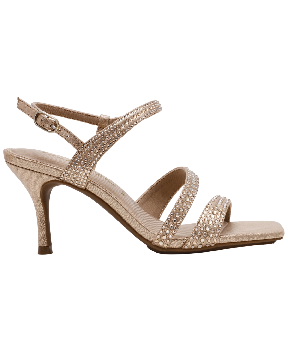 Anne Klein Women's Sonoma-c Square Toe Dress Sandals In Gold