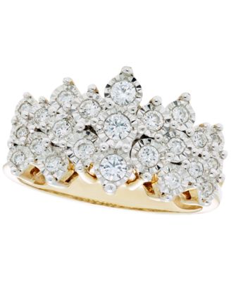 Macy's - Diamond Ring (1/2 ct. t.w.) in 10K Yellow Gold