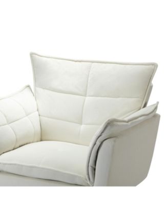 Velvet Accent Chair with Gold Legs